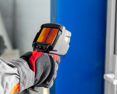 thermal imaging device for inspections